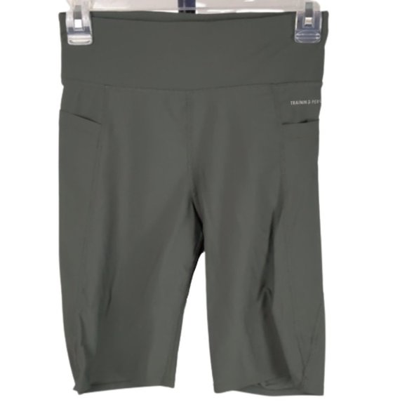 Training Performance Pants - Training Performance Women's Bike Pants Size Medium Green Side Pockets Running